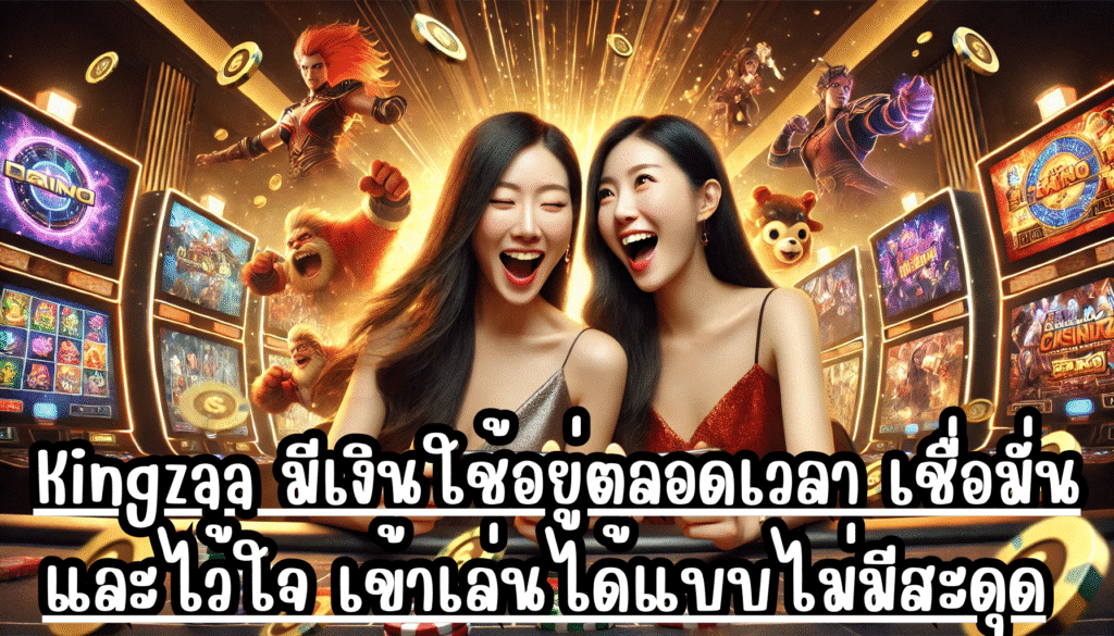 Kingzaa มีเงินใช้อยู่ตลอดเวลา เชื่อมั่นและไว้ใจ เข้าเล่นได้แบบไม่มีสะดุด