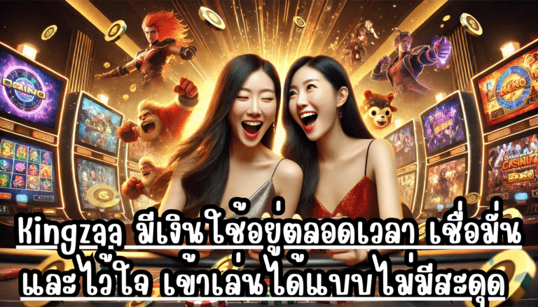 Kingzaa มีเงินใช้อยู่ตลอดเวลา เชื่อมั่นและไว้ใจ เข้าเล่นได้แบบไม่มีสะดุด