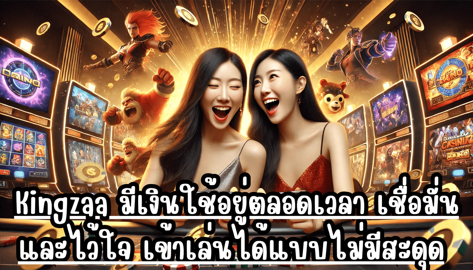 Kingzaa มีเงินใช้อยู่ตลอดเวลา เชื่อมั่นและไว้ใจ เข้าเล่นได้แบบไม่มีสะดุด